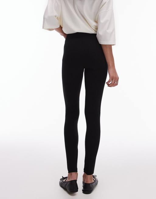 Topshop – Knöchellange Basic-Leggings in Schwarz, 3 von 5