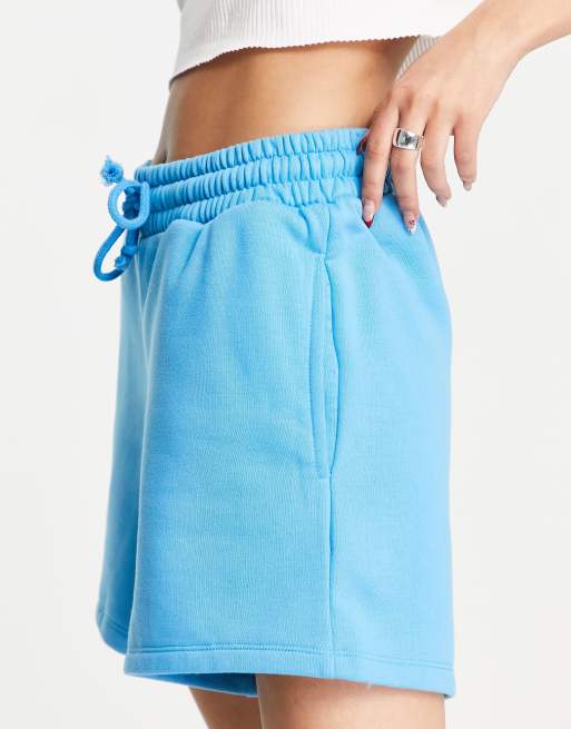 Topshop - Koboltblå joggingshorts i jersey, 3 af 4