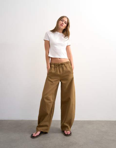 Topshop - Kommenfarvede pull-on-jeans med tøndeformede ben - view 1