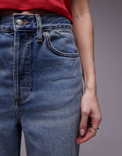 Topshop - Kort - Jeans dritti blu medio, 5 di 5