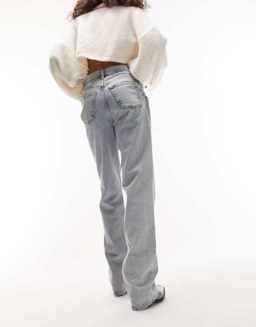 Jeans with best sale lace hem