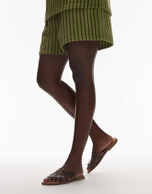 Topshop – Kris – Rökgrå, platta sandaler i jellymaterial, 2 av 4