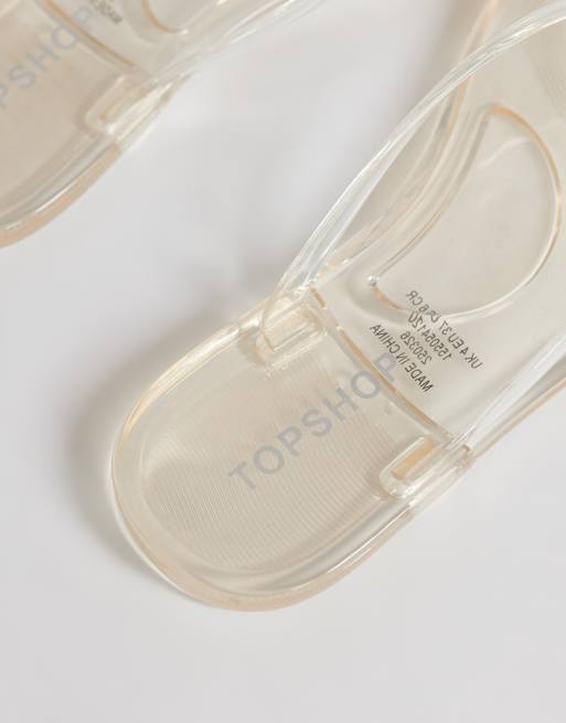 Topshop Kylie sandali infradito con punta in gel trasparente, 3 di 4