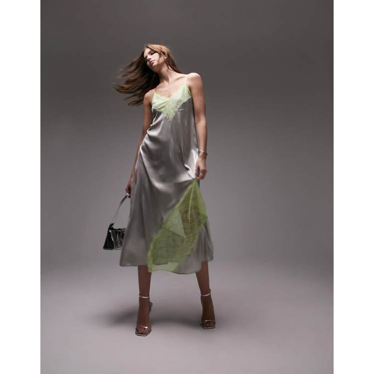 ★GLOWNY★ MELLOW CAMI DRESS (LIME BOUQUET) MELLOW CAMI DRESS (LIME BOUQUET) - GLOWNY