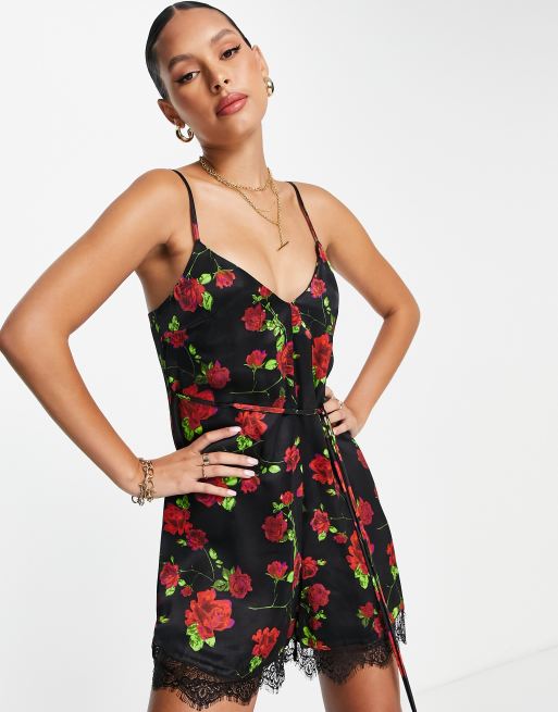 Topshop store floral playsuit