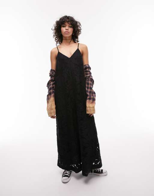 Zara lace maxi on sale dress
