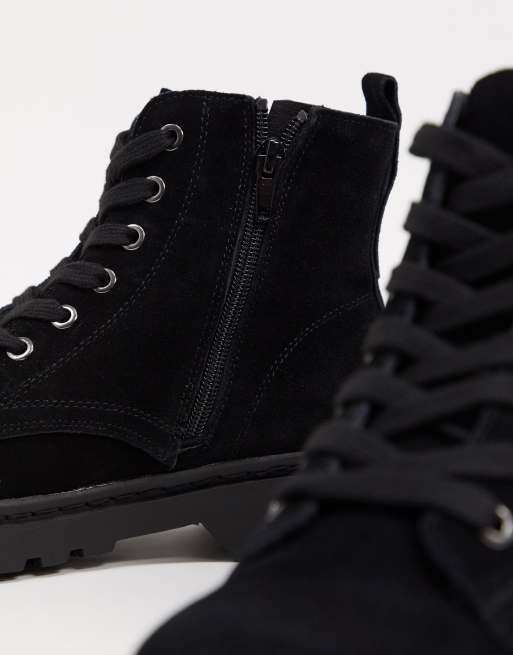 Bumble leather lace outlet up boots