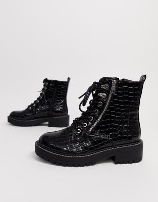 croc biker boots