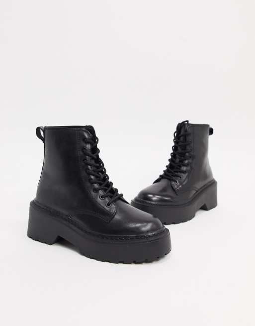 Topshop store combat boots