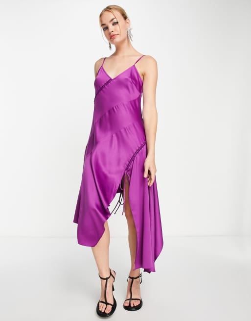 Topshop pink slip clearance dress