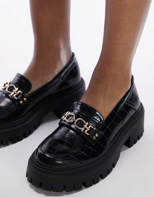 Topshop store black loafers