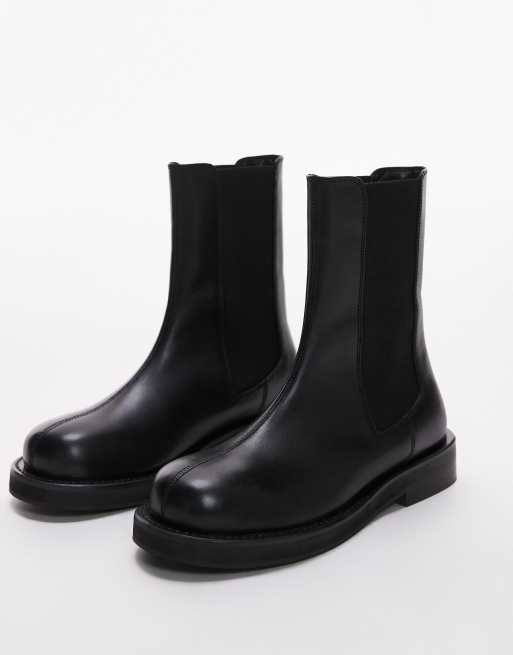 Topshop - Lana - Chelsea boots van echt leer in zwart, 2 van 4