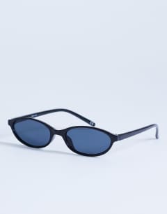 Lanzarote oval sunglasses in black
