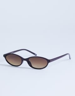 Lanzarote oval sunglasses in burgundy