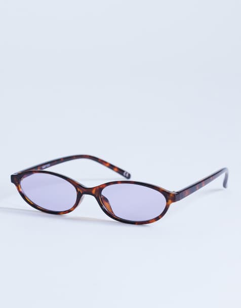Topshop Lanzarote oval sunglasses in tortoise - view 1