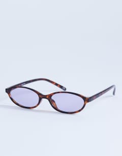 Lanzarote oval sunglasses in tortoise