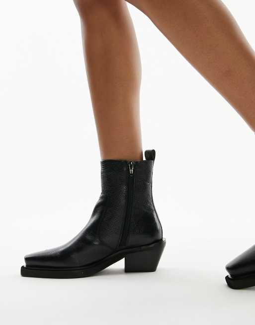 Topshop leather best sale ankle boots