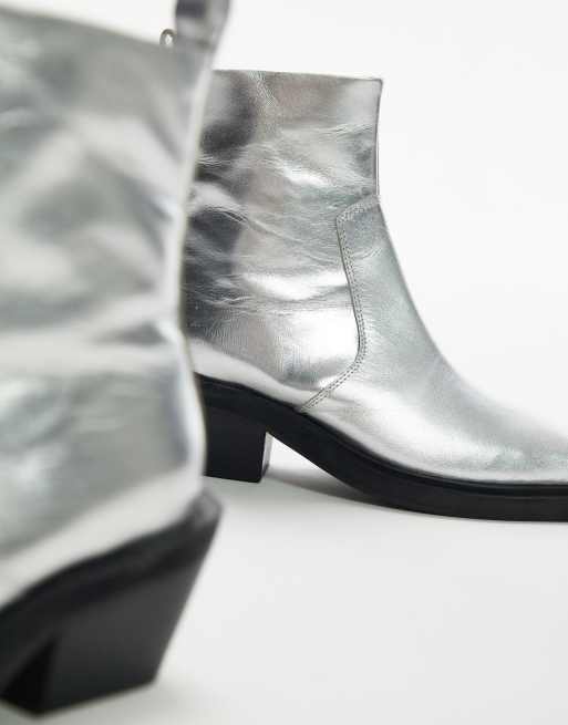 Topshop deals silver boots