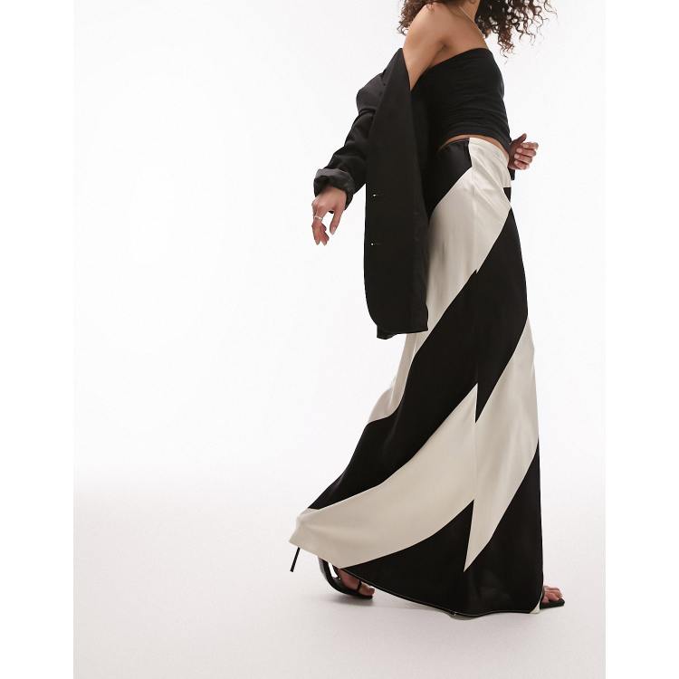 Striped maxi skirt uk sale