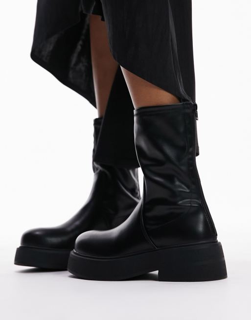 Topshop sales chunky boots