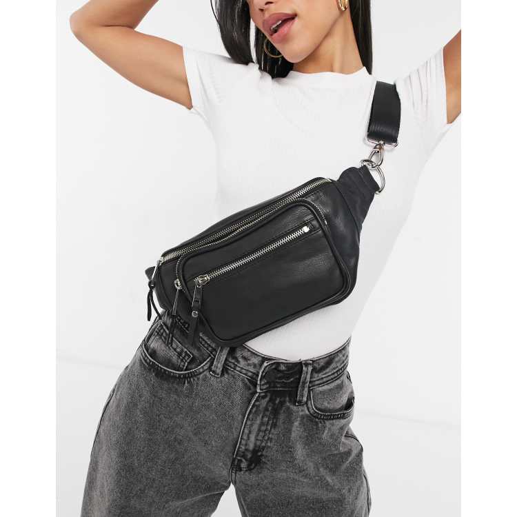 Topshop white cheap bum bag