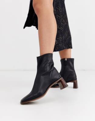 patent boots topshop