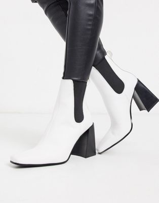 topshop white boots