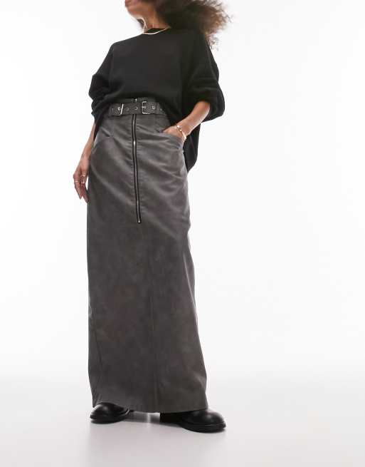 Asos high waisted maxi skirt hotsell