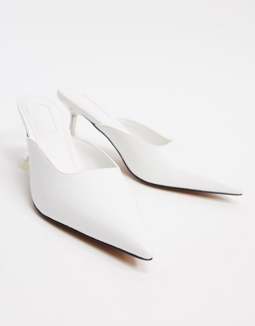 Topshop sales white mules