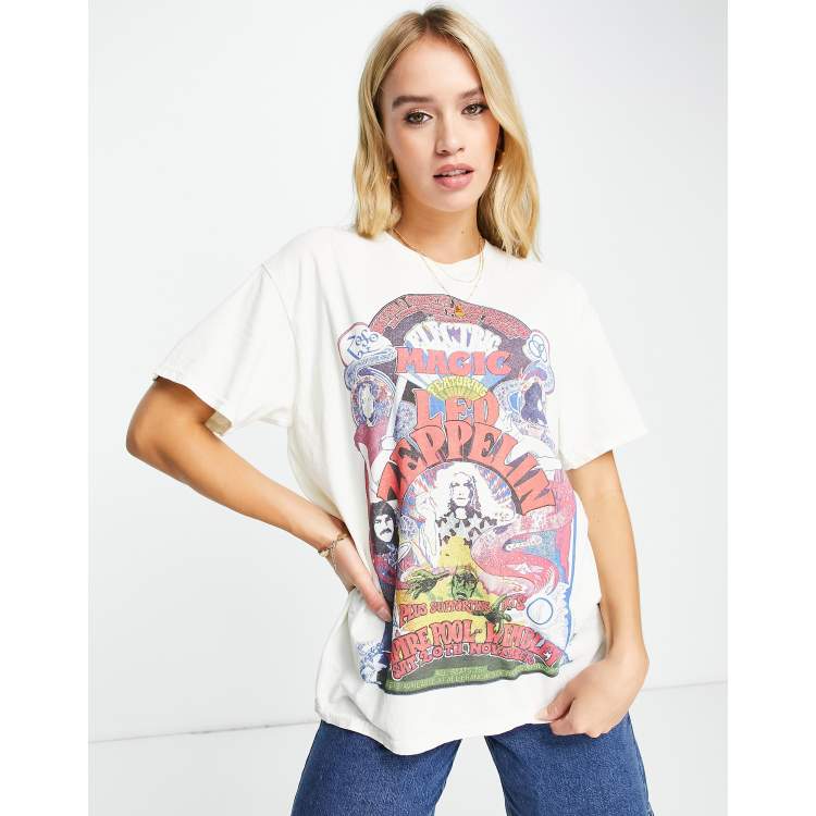 Topshop led zeppelin t shirt online