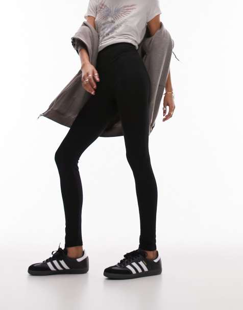 Topshop - Legging met hoge taille in zwart - view 1