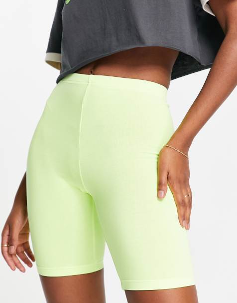 Topshop – Legging-Shorts in verwaschenem Gelb, Kombiteil - view 1