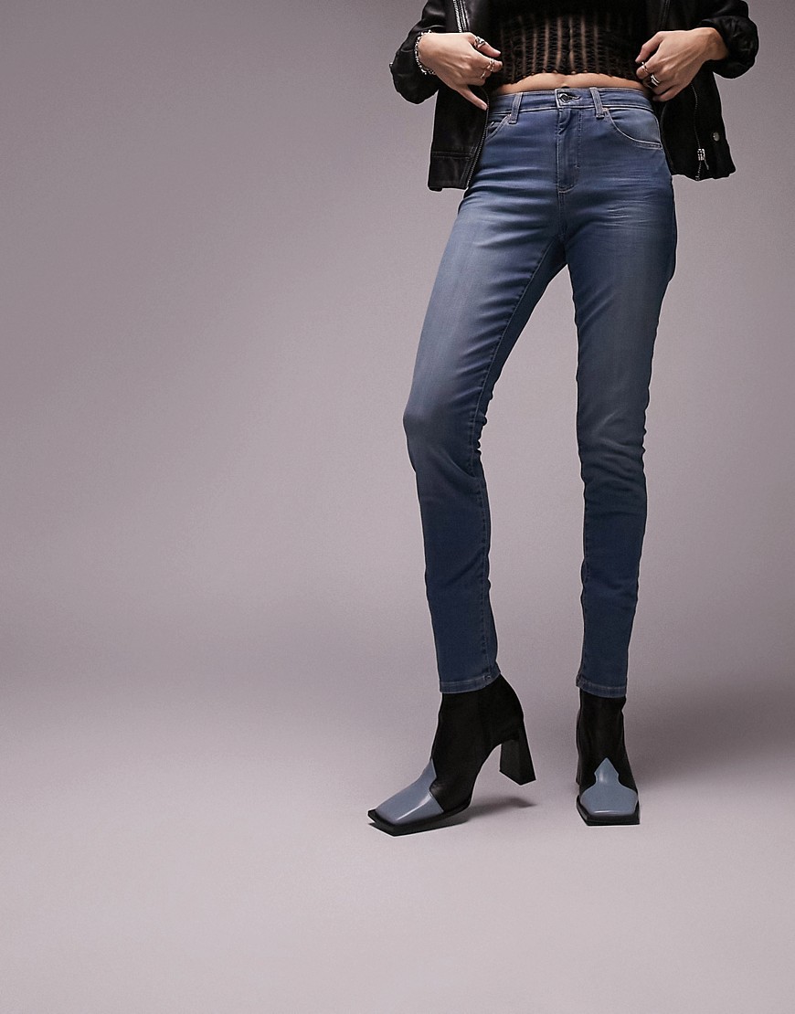 Topshop Leigh jean in mid blue