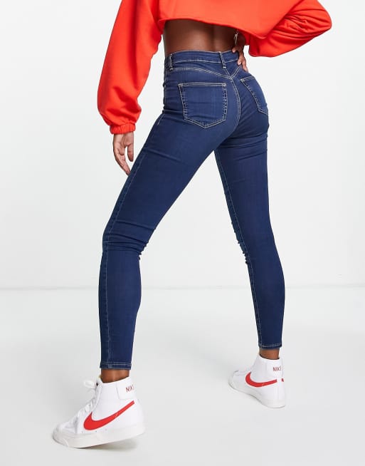 Topshop Leigh jeans in indigo, 2 of 4
