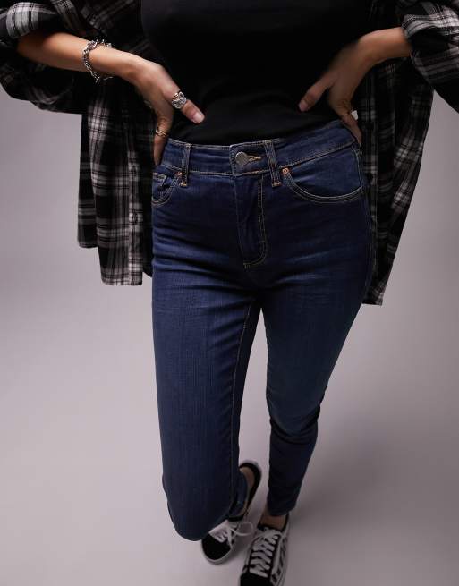 Topshop Leigh jeans in indigo