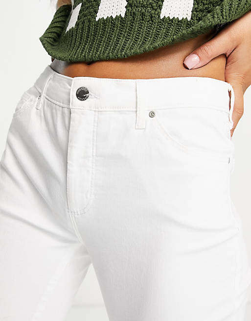 Women Topshop Leigh jeans in white 