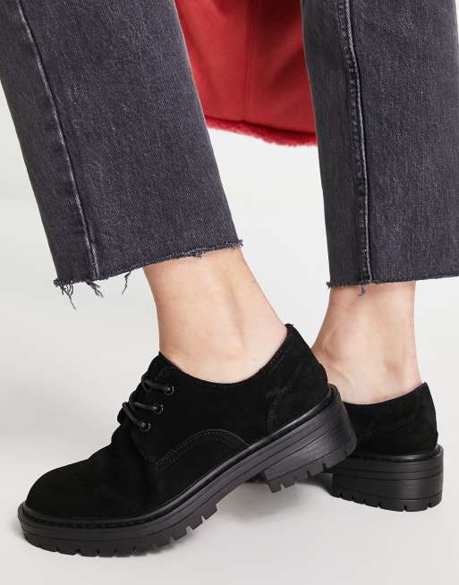 Topshop black hot sale suede shoes