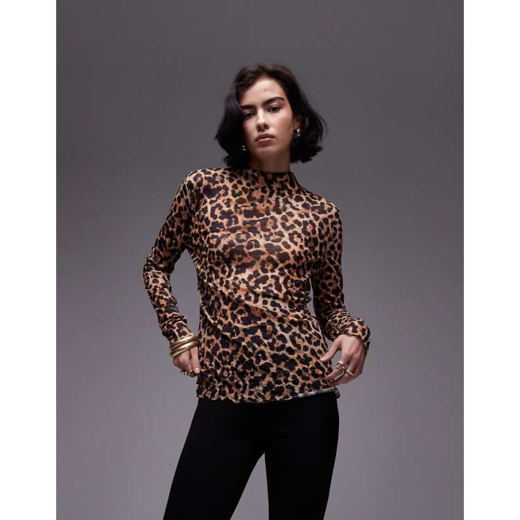 Tezenis Long sleeved top - animal print stampa animalier/brown