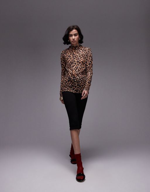 Leopard print 2024 tote bag topshop