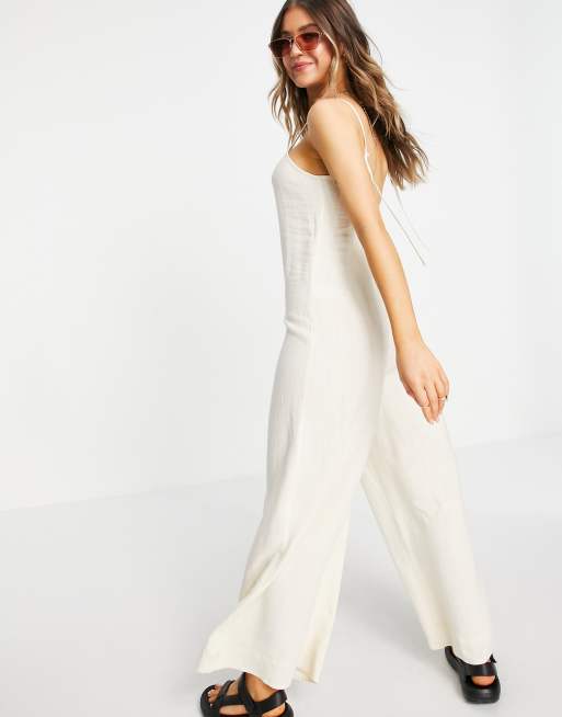 Topshop best sale cream jumpsuit