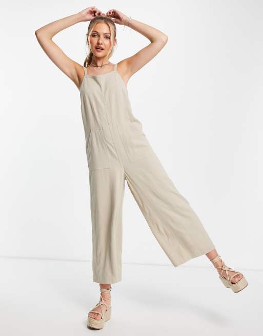 Wide Leg Jumpsuit With Pockets