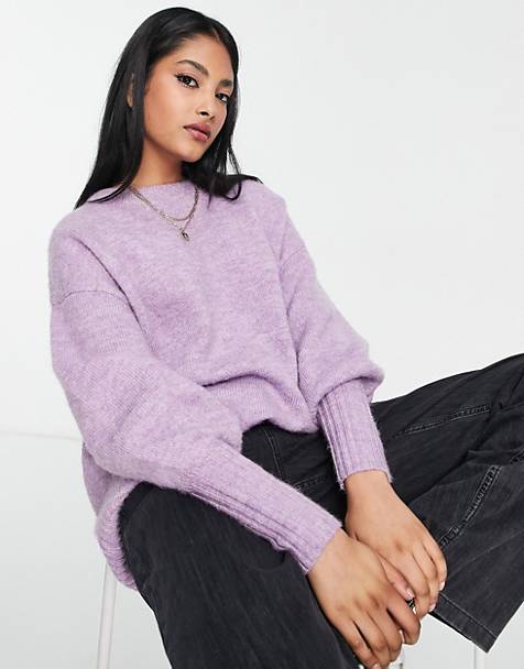 Moda Swetry Swetry z okrągłym dekoltem Asos Sweter z okr\u0105g\u0142ym dekoltem Wielokolorowy W stylu casual 