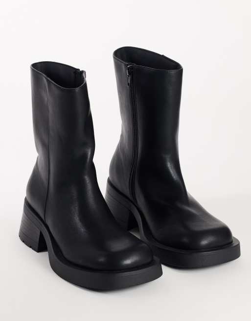Topshop Lillian stivaletti chunky neri, 2 di 4