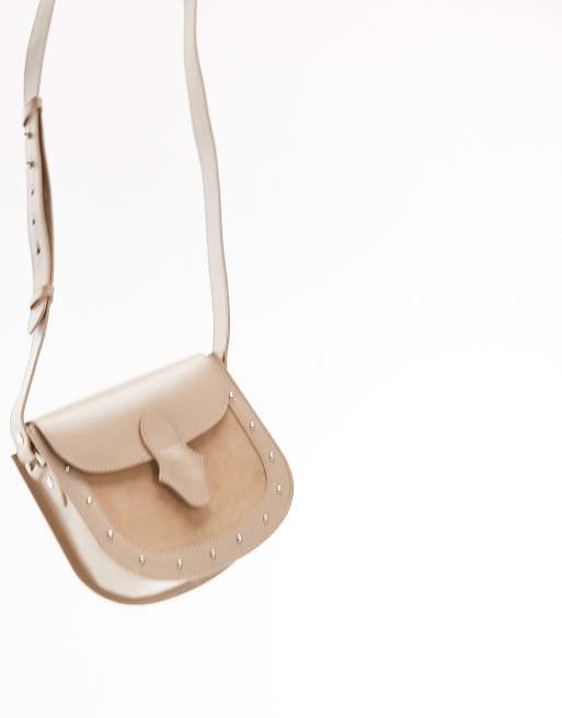 Lillie small outlet leather saddle bag