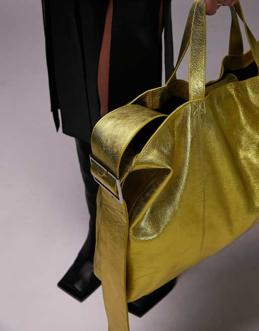 Borsa shopper color oro best sale
