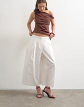 Topshop linen A line culotte in white