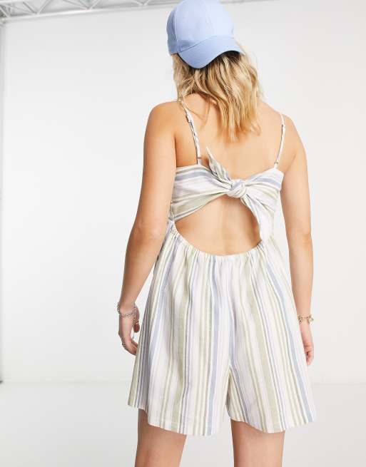 Topshop store stripe playsuit