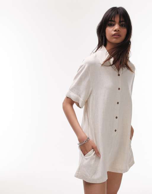 Linen playsuit sale