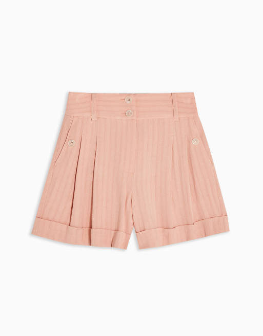 Topshop best sale striped shorts