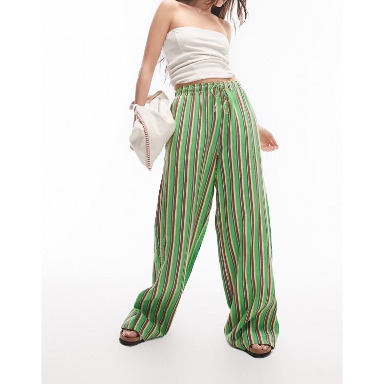 Striped 2025 trousers topshop